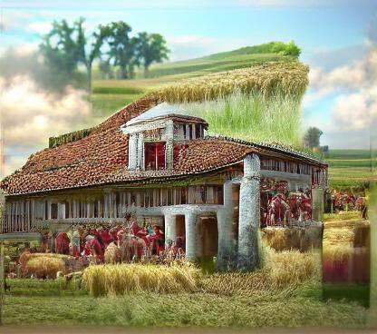 A Roman Farmhouse - Artist's conception