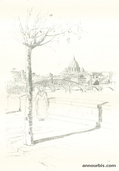 SAINT PETER'S CATHEDRAL  FROM THE TIBER.